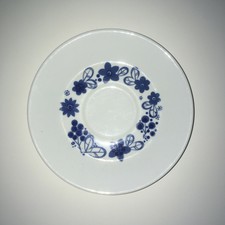 UNTERTASSEN 4 Stück blaue Blume Unterteller Porzellan Porzellan