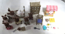 Sylvanian Families Figuren Möbel und Donut Shop Job Lot Spielzeug Paket