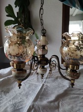 Exklusive Deckenlampe Hängeleuchte Kronleuchter Stein 5 Strahler