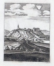 LANDAU-Matth.Merian d.ä.- KSt.aus "Topographia Germaniae 1642-50"