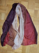 Schal Tuch Seidenschal 100% Seide ca.85×170cm Bordeaux Ombre Trend Farbverlauf
