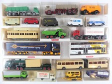 Wiking Konvolut 19 Fahrzeuge LKW, Bus, Transporter u.a.  H0 1:87 mit OVP  #16P74
