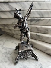 Antike Silberfigur Wolf & Knell Hanau Musiker Silber Figur Figure