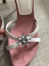 Buffalo Sandalen 37 weiß Rosa