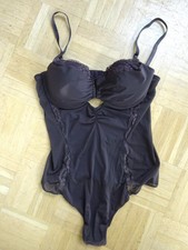 sexy schokobrauner Stringbody transparent Gr. XS NEW YORKER **NEU**