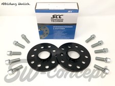 30mm 2x15mm SCC Spurverbreiterung für Audi + Radschrauben Spurplatten 5x112 57,1