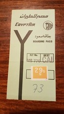 alte Bordkarte Boarding Pass EGYPT AIR