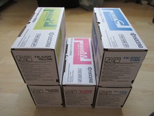 Original Kyocera Toner TK-570, 5mal! 2x TK-570 Y, 1x TK-570 M, 2x TK-570 C, NEU