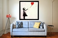 Motiv Banksy Girl with Baloon 120 x 120 cm Arcylglas 5 mm PopArt/Street Art/Loft
