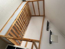 Kinderbett Hochbett Kura IKEA holz 90 X 200 (ink.Lattenroste)