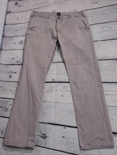 Gap grau gerades Bein mittelgroßer Chinos Herren Größe 34 Zoll Taille (BM19)
