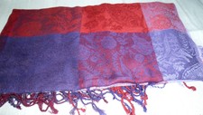 Pashmina Schal - Tuch lila-bordeaux