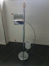 Klorollenhalter / Toilettenpapierhalter / WC Garnitur Metall / Standhalter 