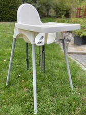 IKEA ANTILOP Kinderhochstuhl weiß Tablett und Sitzgurt Hochstuhl Babystuhl