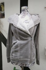 BETTER RICH lässiger Hoodie Sweatshirt Jacke Kapuzen grau flauschig Gr. S / 36 