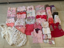 Großes Bekleidungspaket für Mädchen Gr.50/56+62 Pulli,Hosen,Jacken.70 Teile