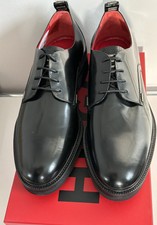 HUGO by Hugo Boss Herrenschuhe, Halbschuhe, Echtleder, Impact Derb schwarz