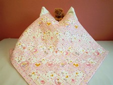 Babydecke 100% Baumwolle 90x90cm Geschenk Weihnachten Geburt NEU Handmade