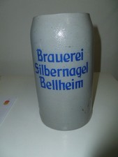alter 1 L Bierkrug Brauerei Silbernagel Bellheim Brauereikrug Sammlerkrug
