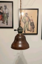 Alte Industrielampe Werkstatt Lampe Vintage Lampe Hängelampe USA 1920 