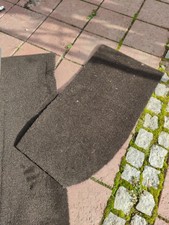 3,4m Stoffrolle Stoff schwarz Auslegware Polsterstoff Autoteppich 167cm