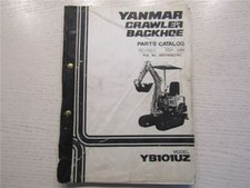 Ersatzteilkatalog Yanmar YB101UZ Crawler Backhoe Parts Catalog 9/1986