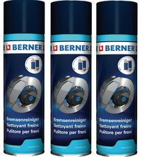 3 Dosen Berner Bremsenreiniger 500ml Teile Reiniger Brake Cleaner Spray-Dose 