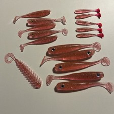 Gummifische Angelköder Set Angeln  Kunstköder UV Aktiv