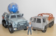 Jurassic World-gyrosphere Blast & Offroad Rescue Rig mit Owen Grady