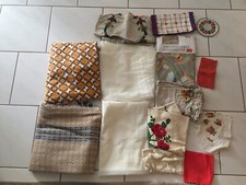 Verschiedene Tischtücher und Vorhänge, Wachstuch Tischdecke, neu, mit Straßen