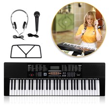 Digitalpiano 61 Tasten Digital E-Piano Set Home Keyboard Kopfhörer Schule