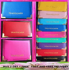 Leder Oyster Card Travel Karte Bus Pass Halter Wallet Schiene Karte Ticket Cover