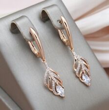 Ohrstecker 2 Stück Gold Kreolen Ohrringe Roségold 585 Creolen Rosé Ohrschmuck 90