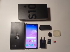 Samsung Galaxy S10+ SM-G975F/DS 512GB  Ceramic Black &256GB SD Karte gebraucht