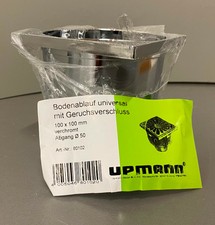UPMANN Bodenablauf 100x100 verchromt 80102 NEU Entwässerung DN 50 ohne Deckel !!