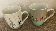 2 Stück Kaffeetasse Kaffeebecher mit Weihnachten Motiv,Größe:10,5 Hoch,Breit 8,5