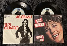 2x Suzi Quatro 7“ Single Vinyl Lot Sammlung 48 Crash Mama‘s Boy RAK Glam Rock
