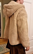 Plüschjacke Beige Gr. M