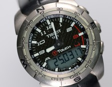 Tissot T-Touch Expert Titanium 43mm Herren Multifunktion Ref T013420A Kautschuk