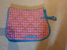 HKM Schabracke Rot Kariert Größe VS Pony/Cob