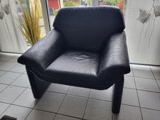 Laauser Designer Ledersessel Atlanta Modell M-Line schwarz