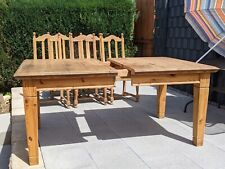 Ausziehbarer Küchen Esszimmertisch massiv mit 5 Stühlen gebraucht