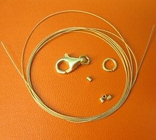 Dienstleistung: Kette anfertigen 925er vergoldetem Karabiner