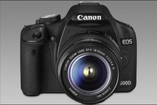 Canon EOS 500D / Rebel T1i 15.1 MP SLR-Digitalkamera - + Objektiv EF-S 18-55 