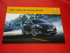OPEL Corsa D OPC "Black Edition" Sondermodell Prospekt Brochure Depliant 2013