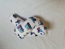 Bettschlange Nestchen 140cmx15cm Handmade Jungen Blau Baustellenfahrzeuge Nähfee