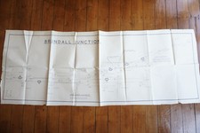 1960 Brundall Knotenpunkt Signalbox Eisenbahnplandiagramm Ostregion