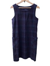 SEASALT CORNWALL Damen Handwerk Fähigkeiten Stachel Kleid Größe 10 blau lila A88