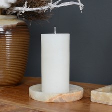 wohnfreuden Onyxmarmor Tablett Della 13 cm honig rund Küche Accessoire