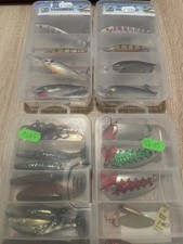 Angeln Raubfisch Wobbler Barsch Blinker Kunstköder Dropshot Behr Tackle Box Set
